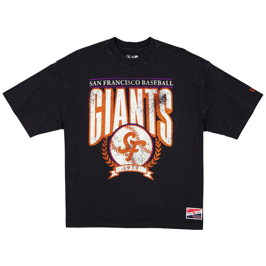 SAN FRANCISCO GIANTS MEN'S 2025 MLB CITY CONNECT DISTRESSED T-SHIRT - BLACK