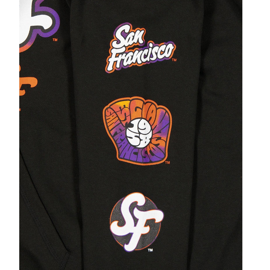 SAN FRANCISCO GIANTS MEN'S 2025 MLB CITY CONNECT PULLOVER HOODED SWEATSHIRT - BLACK