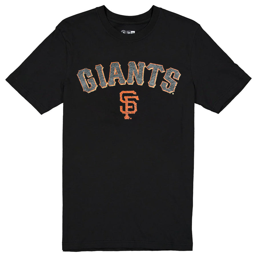 SAN FRANCISCO GIANTS MEN'S NEW ERA EVERGREEN BASIC T-SHIRT - BLACK