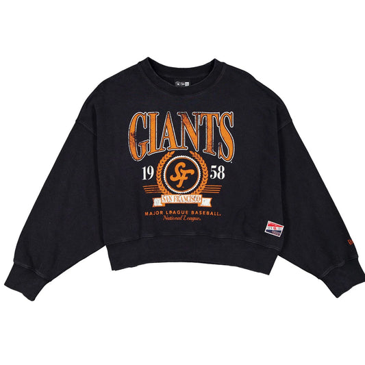 SAN FRANCISCO GIANTS WOMEN'S 2025 MLB CITY CONNECT CREWNECK SWEATER - BLACK