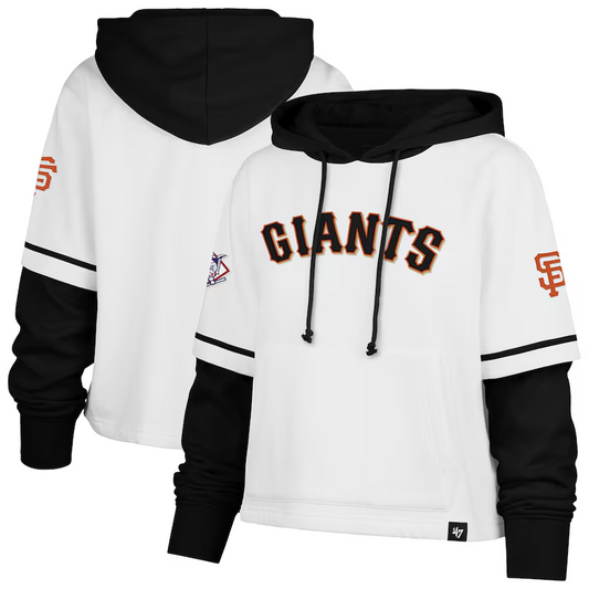 SAN FRANCISCO GIANTS WOMEN'S '47 BRAND TRIFECTA SHORTSTOP PULLOVER SWEATSHIRT