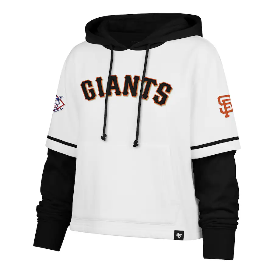 SAN FRANCISCO GIANTS WOMEN'S '47 BRAND TRIFECTA SHORTSTOP PULLOVER SWEATSHIRT