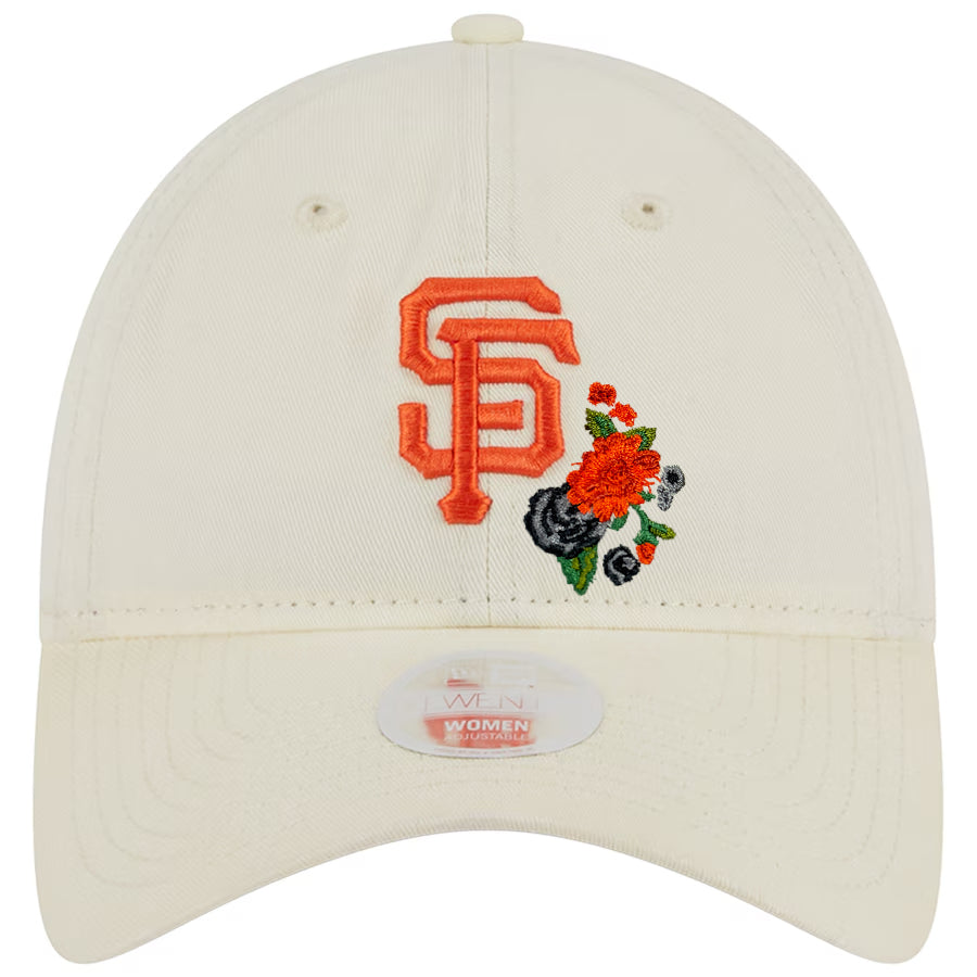 SAN FRANCISCO GIANTS WOMEN'S FLORAL 9TWENTY ADJUSTABLE - CREAM