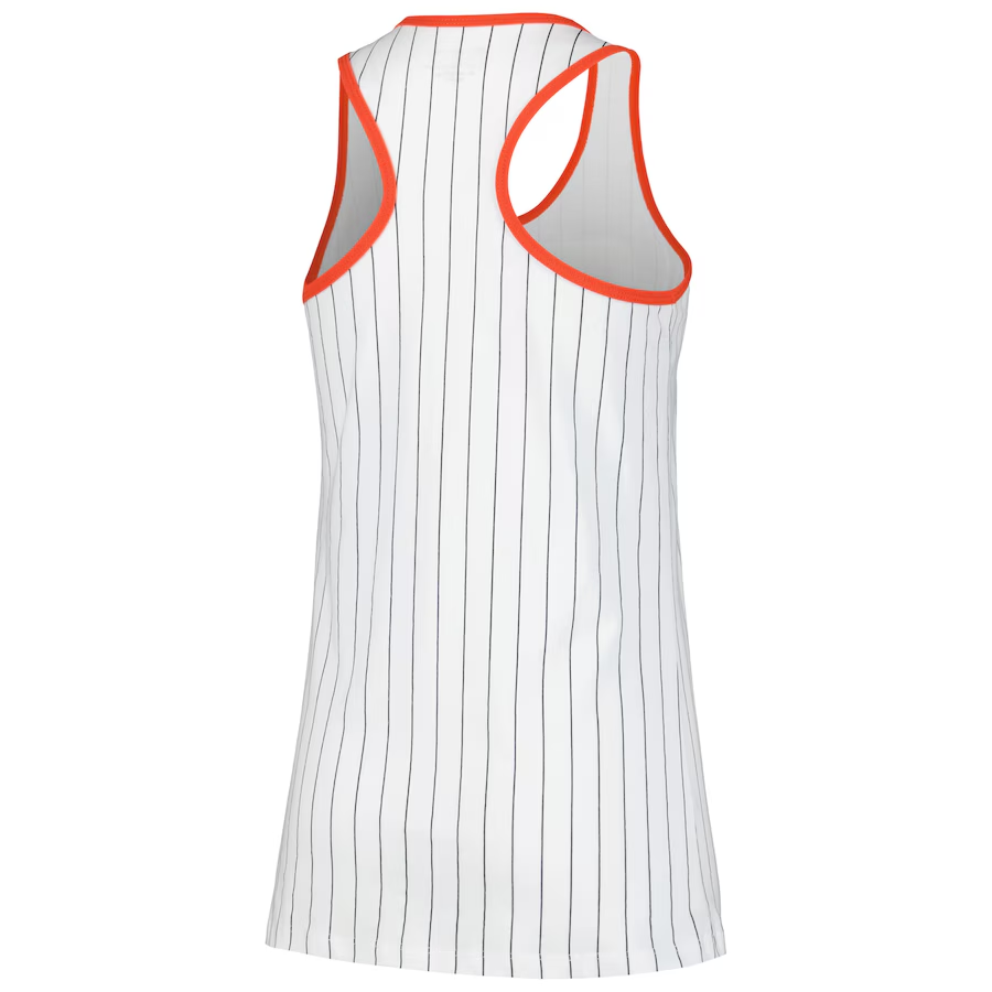 SAN FRANCISCO GIANTS WOMEN'S SEQUINS PINSTRIPE RACERBACK TANK TOP