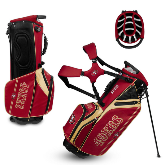 SAN FRANCISO 49ERS TEAM EFFORT CADDIE CARRY HYBRID GOLF BAG