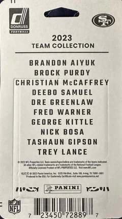 SAN FRANCISCO 49ERS 2023 TEAM SET BY DONRUSS