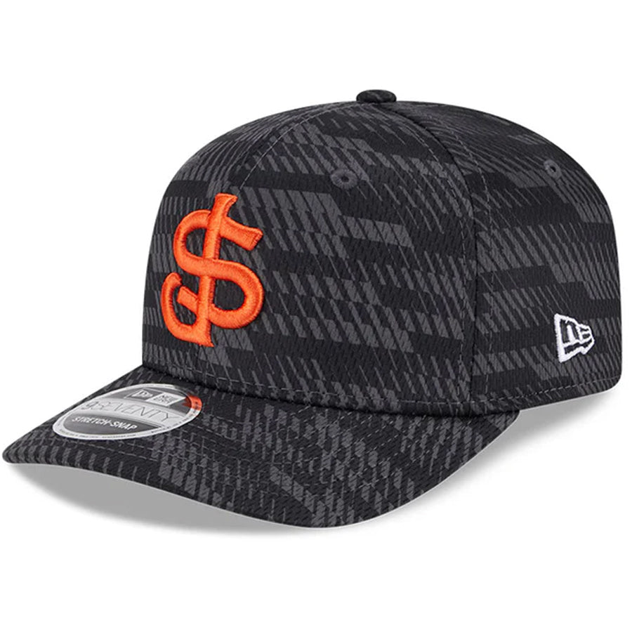 SAN JOSE GIANTS 2025 MILB CLUBHOUSE 9SEVENTY STRETCH-SNAP HAT - BLACK