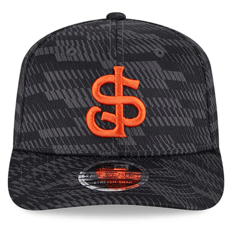 SAN JOSE GIANTS 2025 MILB CLUBHOUSE 9SEVENTY STRETCH-SNAP HAT - BLACK