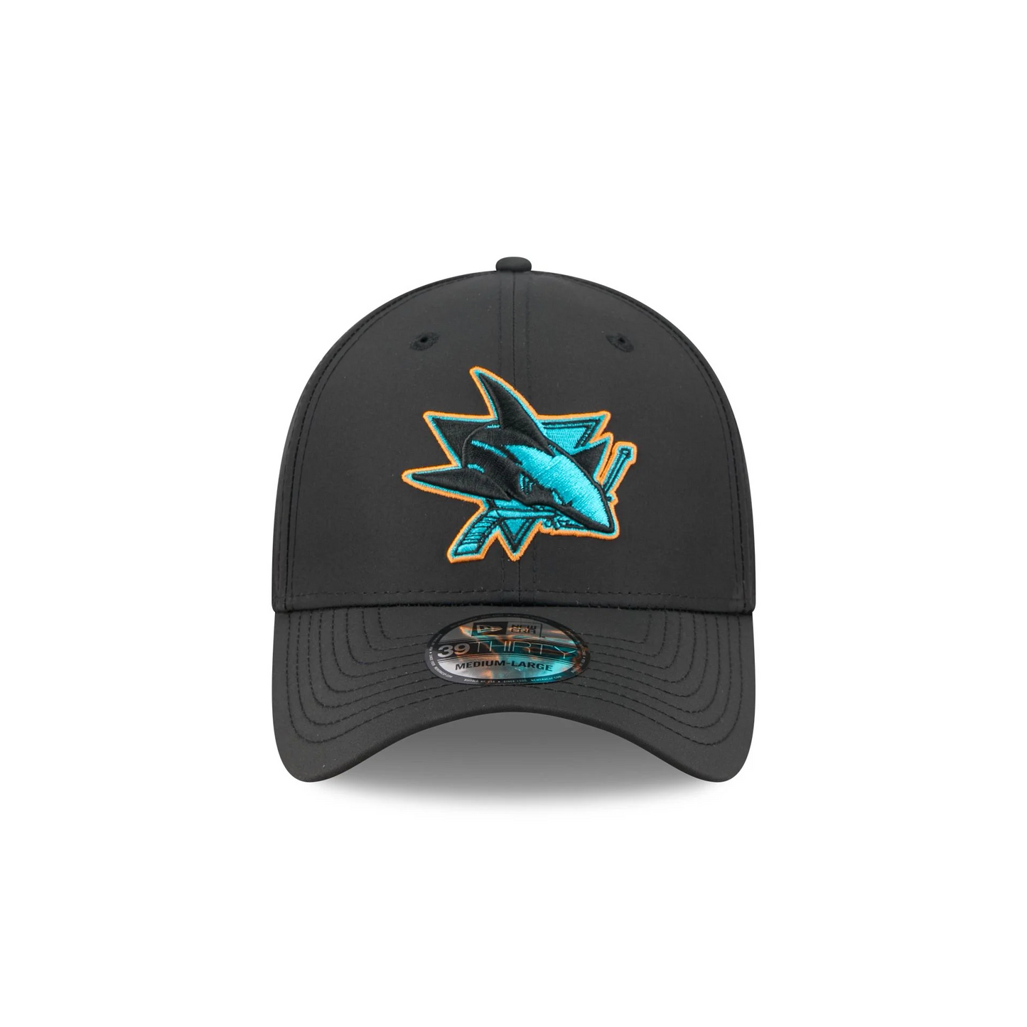 SAN JOSE SHARKS BLACK NIGHT 39THIRTY FLEX FIT HAT - BLACK