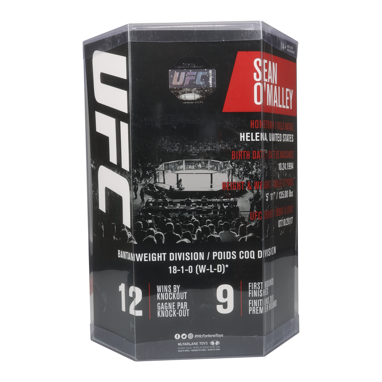 SEAN 'SUGA' O'MALLEY UFC LEGACY 7" MCFARLANE SPORTS PICK FIGURE