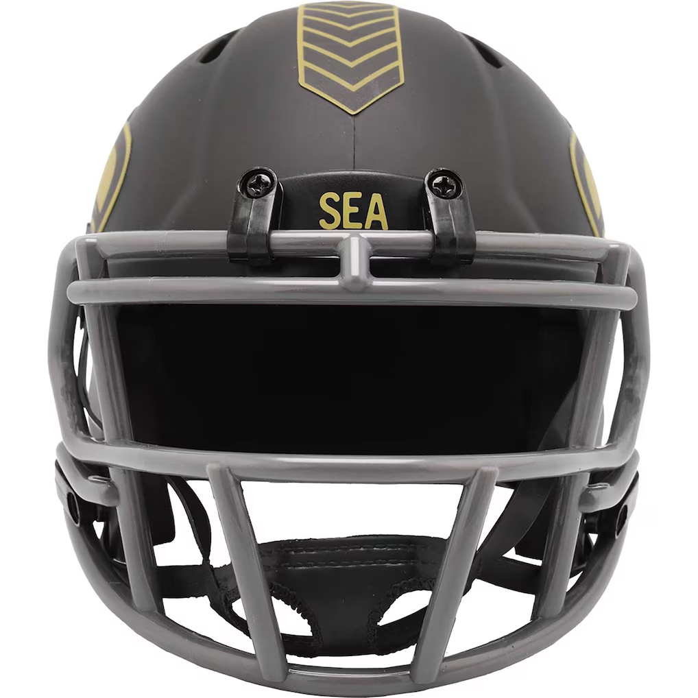SEATTLE SEAHAWKS 2025 NFL SALUTE TO SERVICE RIDDELL SPEED MINI HELMET