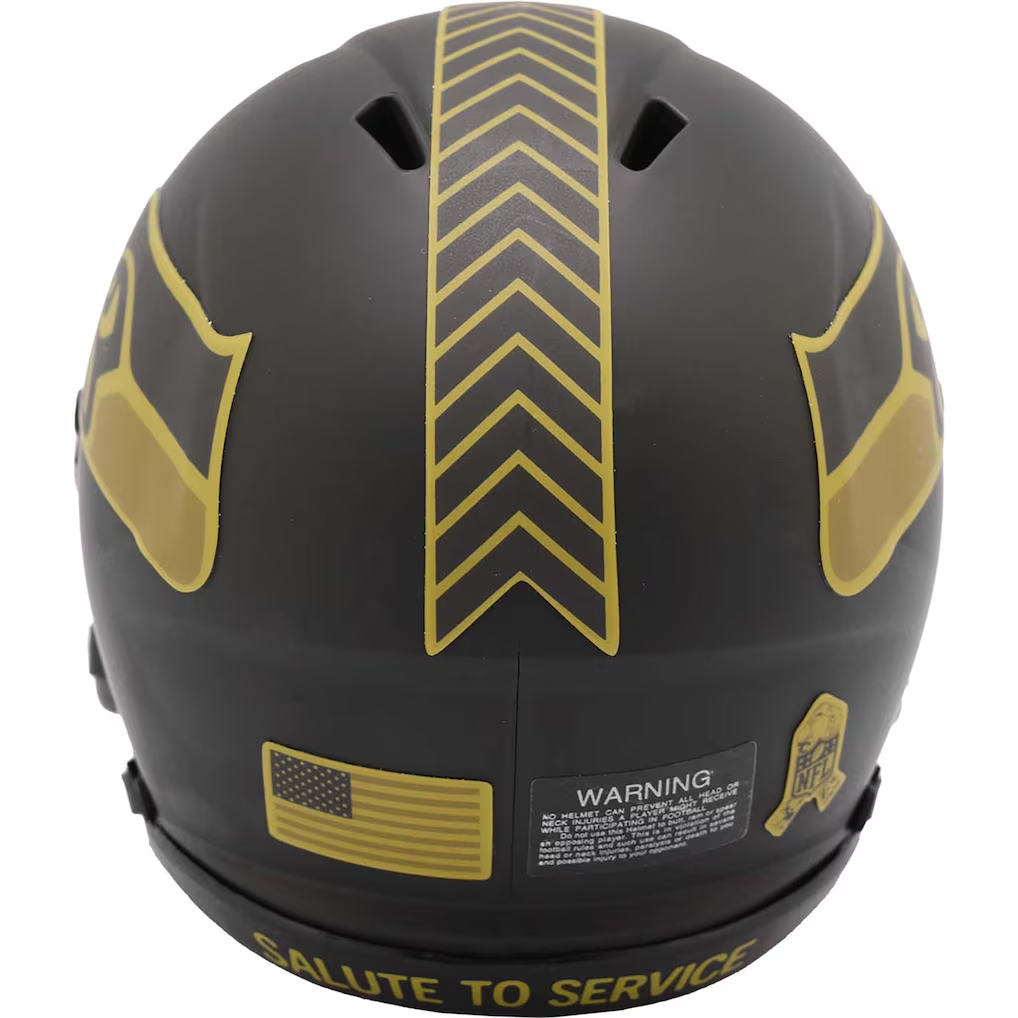 SEATTLE SEAHAWKS 2025 NFL SALUTE TO SERVICE RIDDELL SPEED MINI HELMET