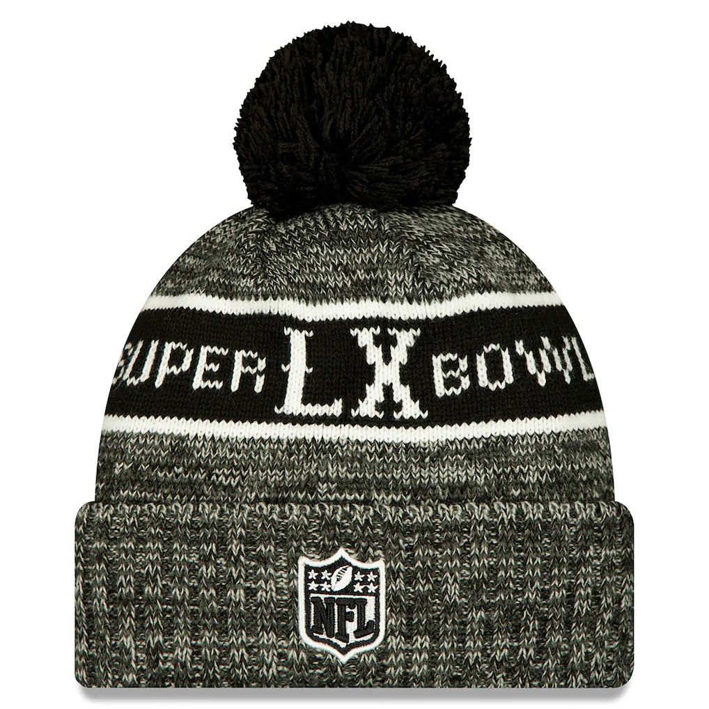 SEATTLE SEAHAWKS SUPER BOWL LX CUFFED KNIT WITH POM