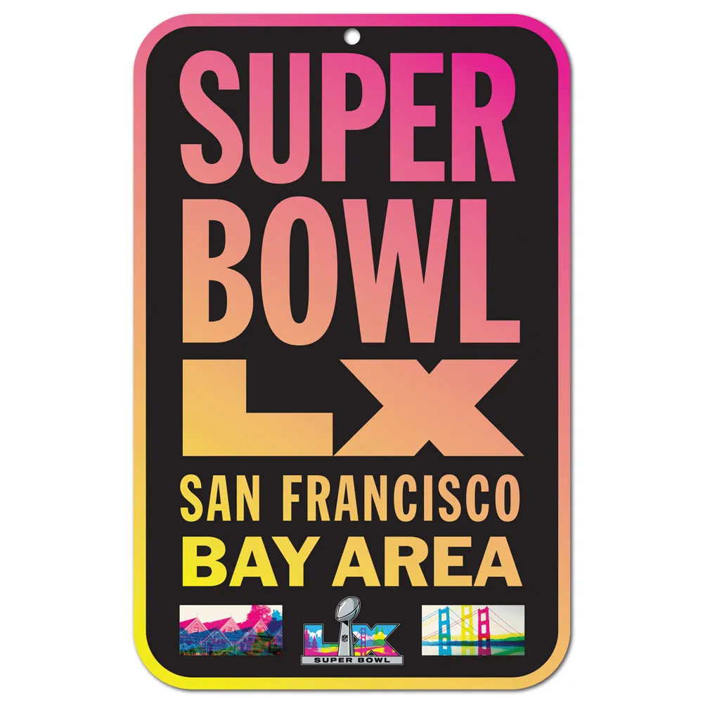 SUPER BOWL LX 11" X 17" PLASTIC SIGN