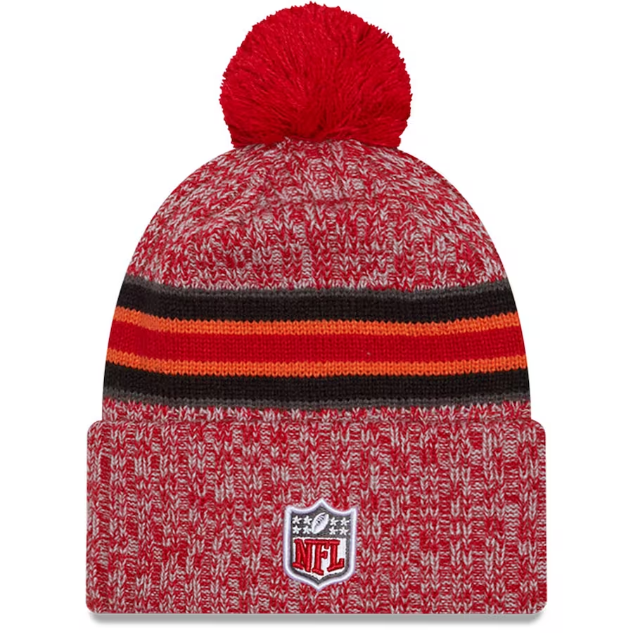 TAMPA BAY BUCCANEERS 2023 NFL SIDELINE CUFFED KNIT WITH POM