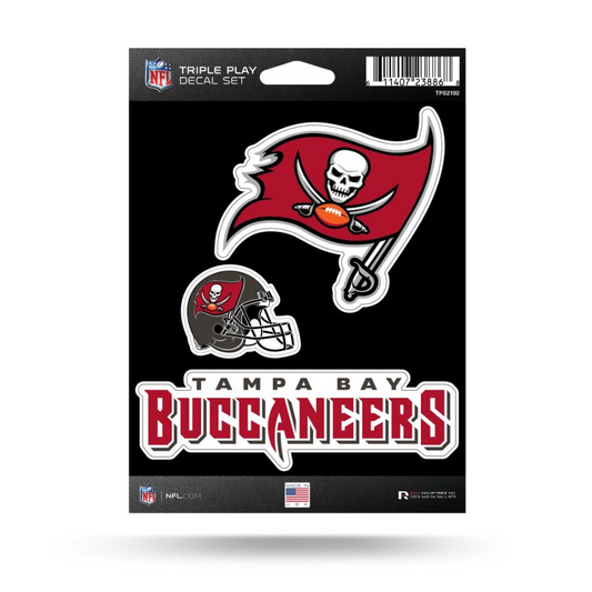 TAMPA BAY BUCCANEERS TRIPLE PLAY DECAL SET