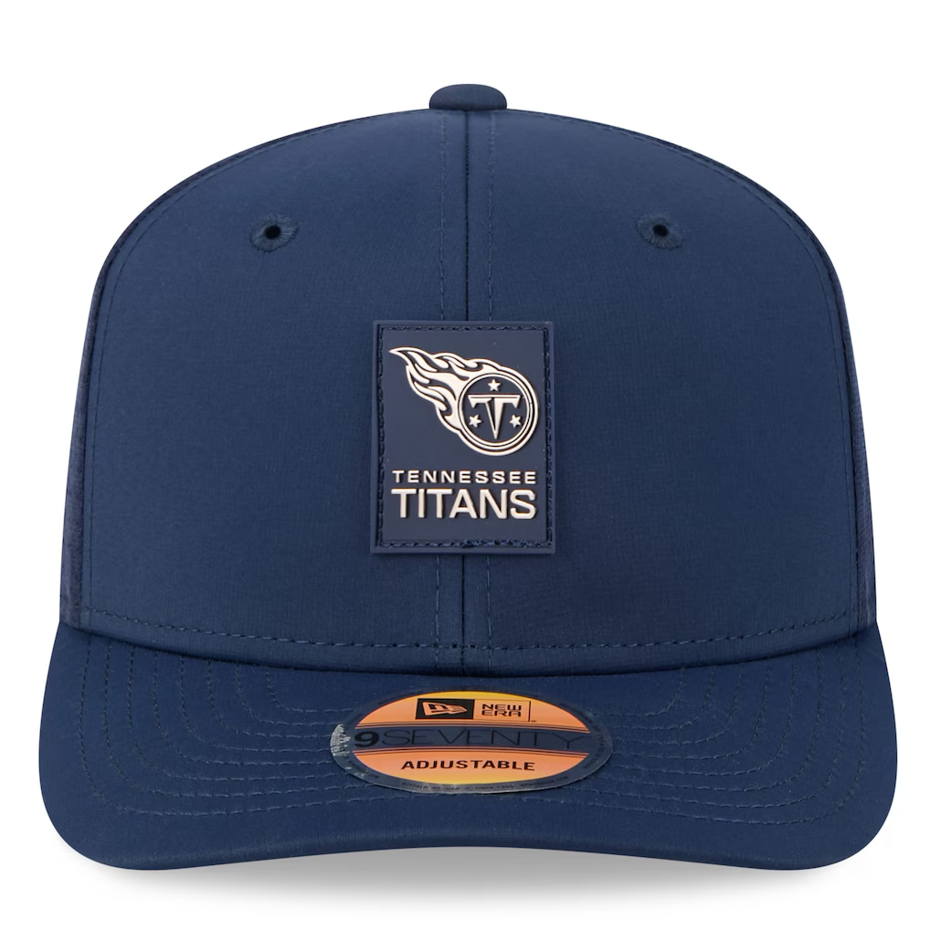 TENNESSEE TITANS 2025 NFL SIDELINE 9SEVENTY STRETCH-SNAP ADJUSTABLE HAT - NAVY