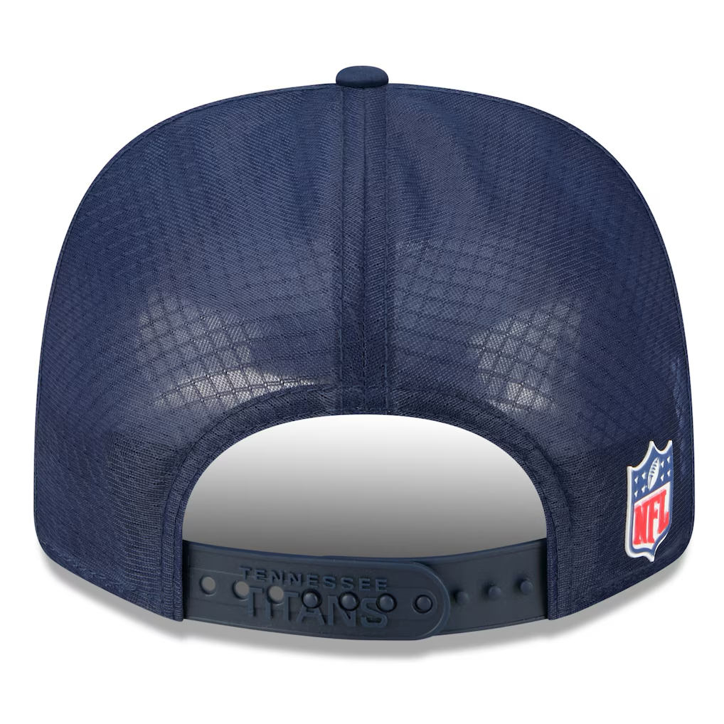 TENNESSEE TITANS 2025 NFL SIDELINE 9SEVENTY STRETCH-SNAP ADJUSTABLE HAT - NAVY
