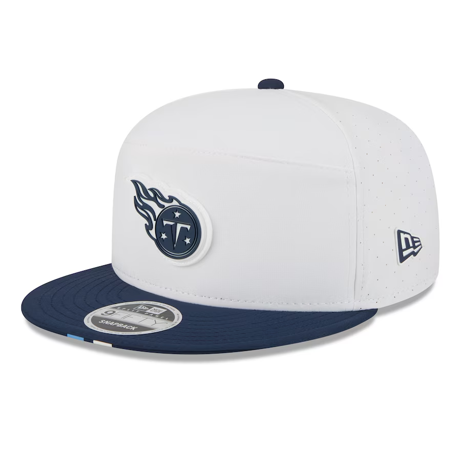 TENNESSEE TITANS 2025 NFL TRAINING CAMP 9FIFTY SPLIT PANEL SNAPBACK HAT - WHITE