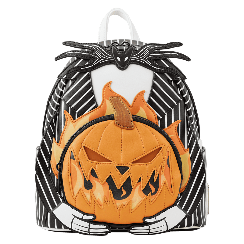 THE NIGHTMARE BEFORE CHRISTMAS - LIGHT-UP PUMPKIN KING LOUNGEFLY MINI BACKPACK