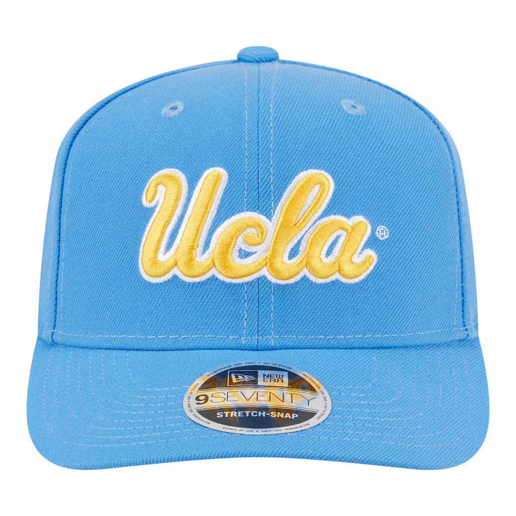 UCLA BRUINS TEAM COLLECTIVE 9SEVENTY STRETCH-SNAP ADJUSTABLE HAT - POWDER BLUE
