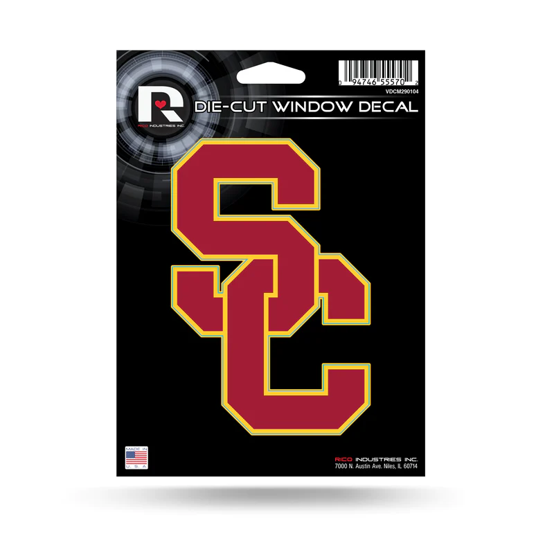 USC TROJANS 5" X 7" VINYL DIE-CUT DECAL