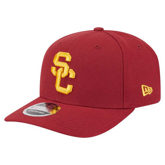 USC TROJANS TEAM COLLECTIVE 9SEVENTY STRETCH-SNAP ADJUSTABLE HAT - RED
