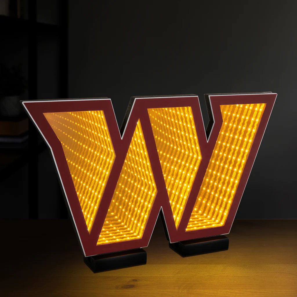 WASHINGTON COMMANDERS LED INFINITY LOGO LIGHT