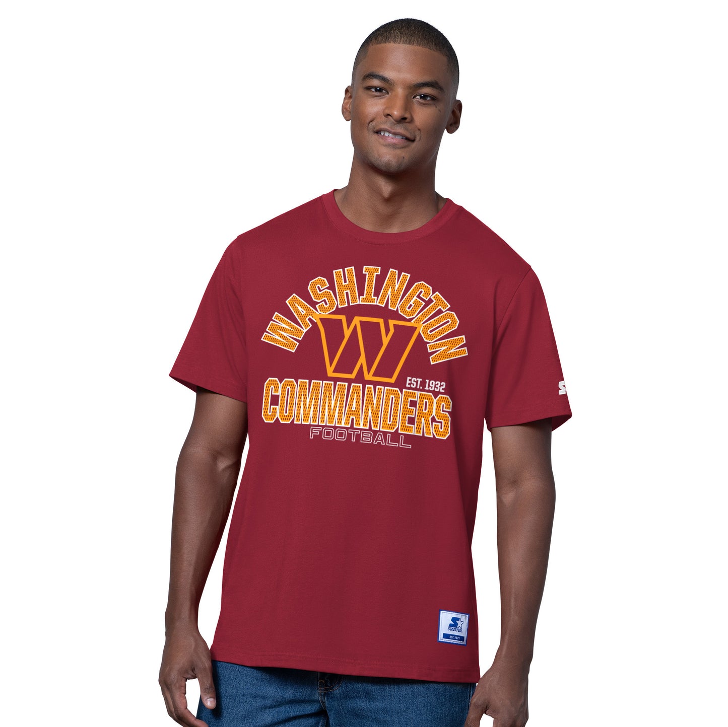 WASHINGTON COMMANDERS MEN'S G-III DEFENDER T-SHIRT - BURGUNDY