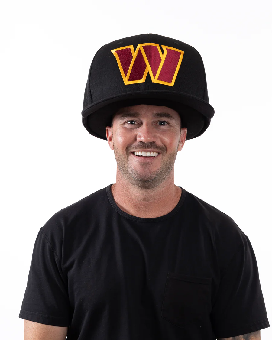 WASHINGTON COMMANDERS NOGGIN OVERSIZED HAT - BLACK