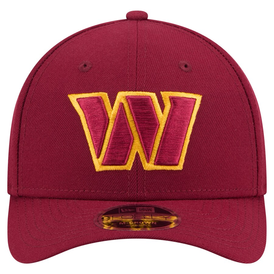 WASHINGTON COMMANDERS TEAM COLLECTION 9FORTY M-CROWN SNAPBACK ADJUSTABLE HAT - MAROON