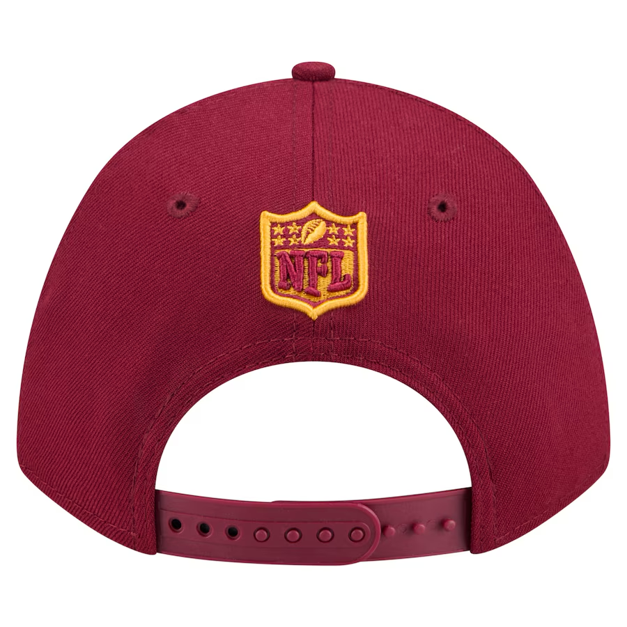 WASHINGTON COMMANDERS TEAM COLLECTION 9FORTY M-CROWN SNAPBACK ADJUSTABLE HAT - MAROON