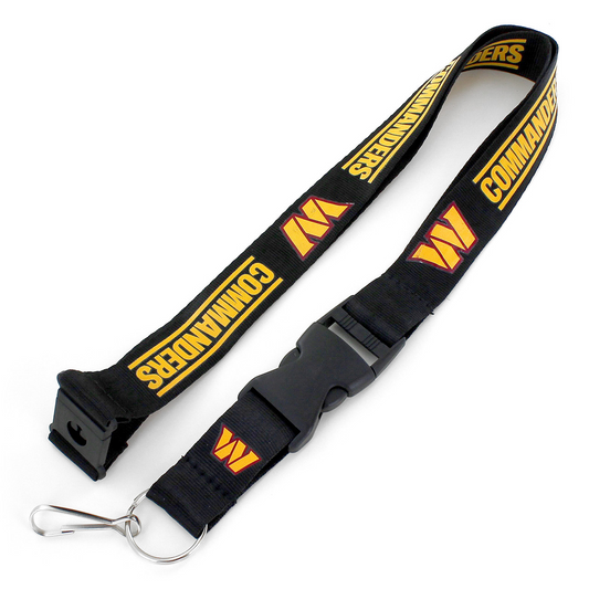 WASHINGTON COMMANDERS TEAM LANYARD - BLACK