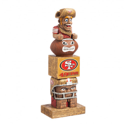 SAN FRANCISCO 49ERS GARDEN TIKI TOTEM STATUE