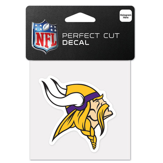 MINNESOTA VIKINGS PERFECT CUT 4"X 4" DECAL