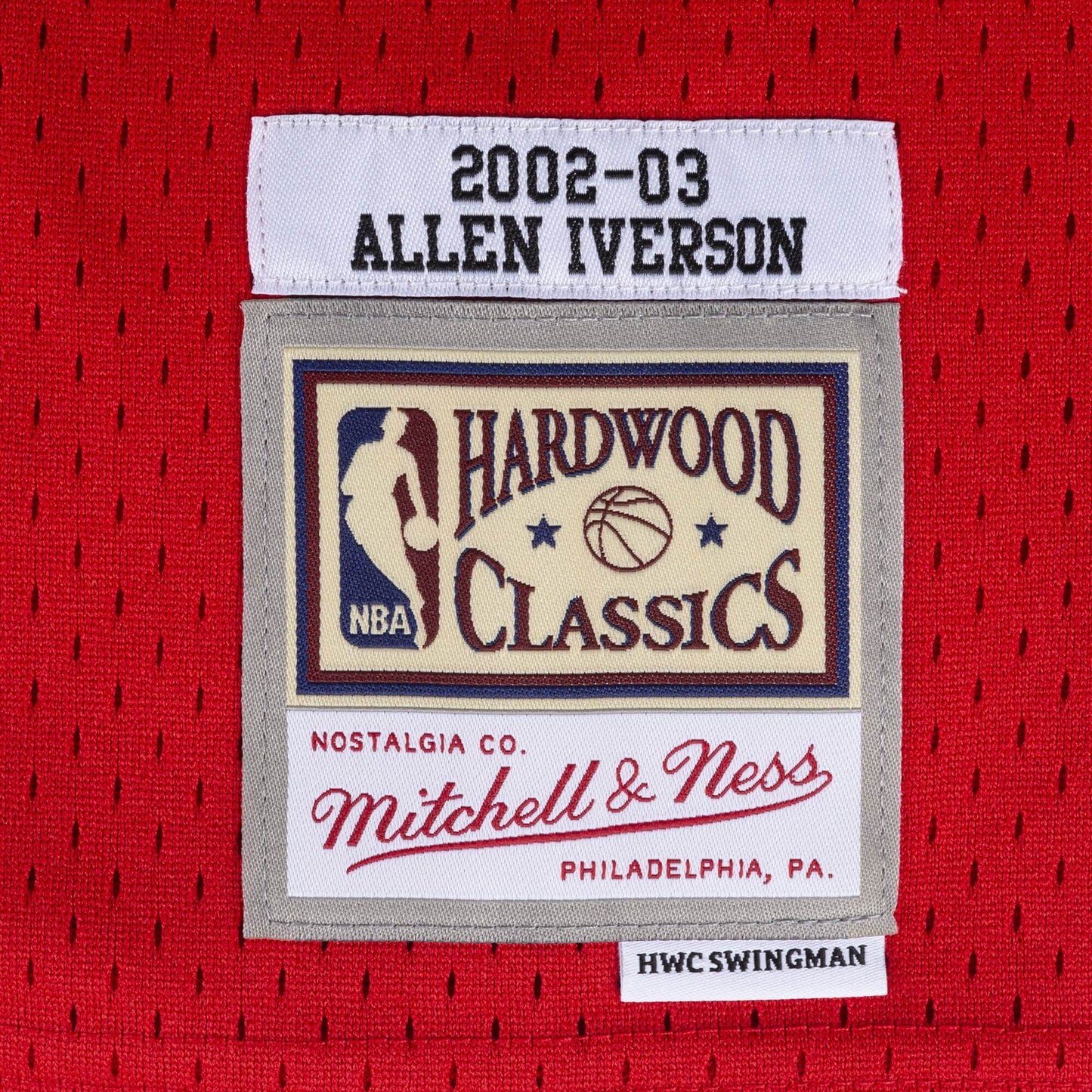 ALLEN IVERSON MEN'S MITCHELL & NESS 02-03' SWINGMAN JERSEY