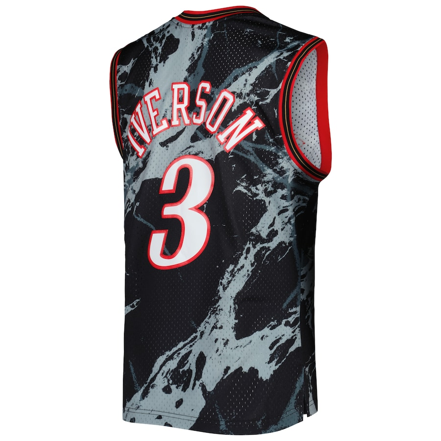 ALLEN IVERSON PHILADELPHIA 76ERS MITCHELL & NESS SWINGMAN JERSEY - MARBLE