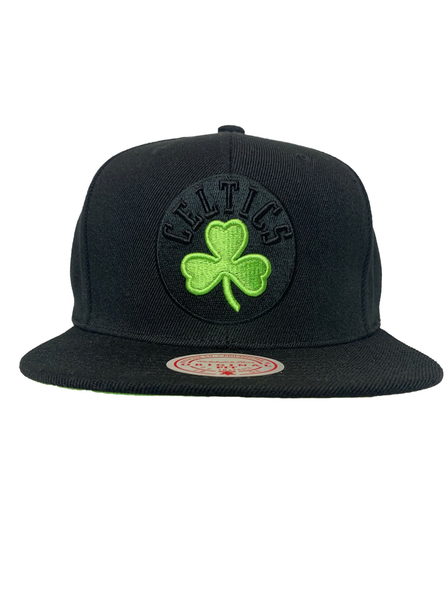 Boston Celtics Logo Mitchell & Ness NBA Green Snapback Hat