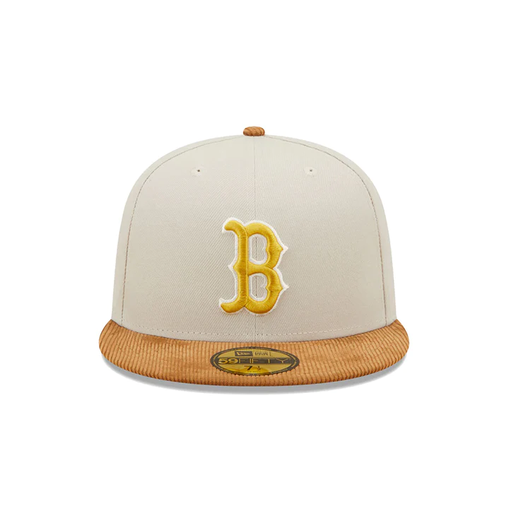 BOSTON RED SOX CORD VISOR 59FIFTY FITTED HAT (CORDUROY BRIM)