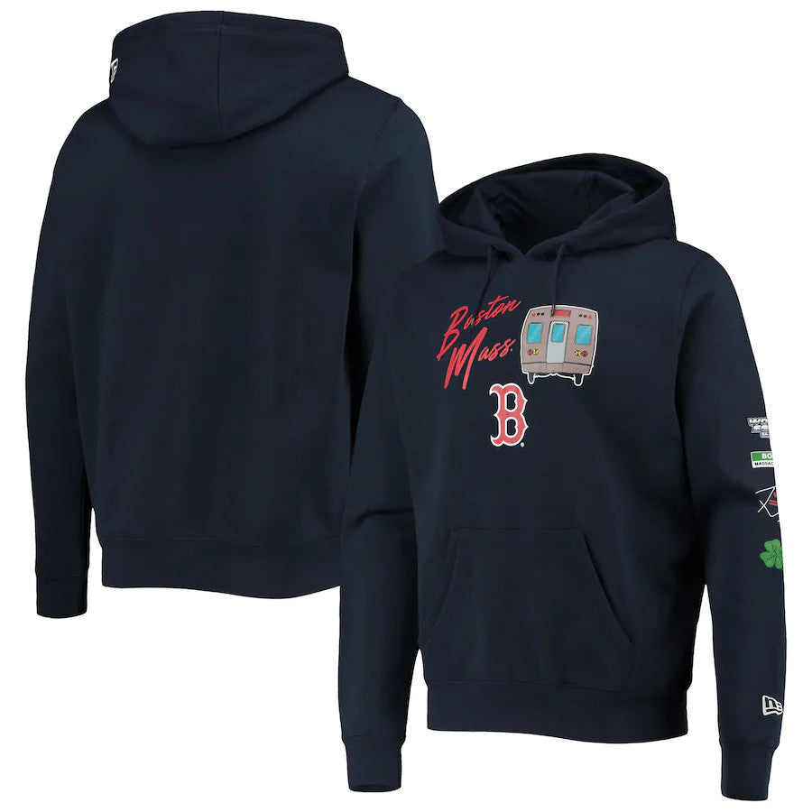 New Era Boston Red Sox Men's City Transit Hoodie Sweatshirt 21 / M