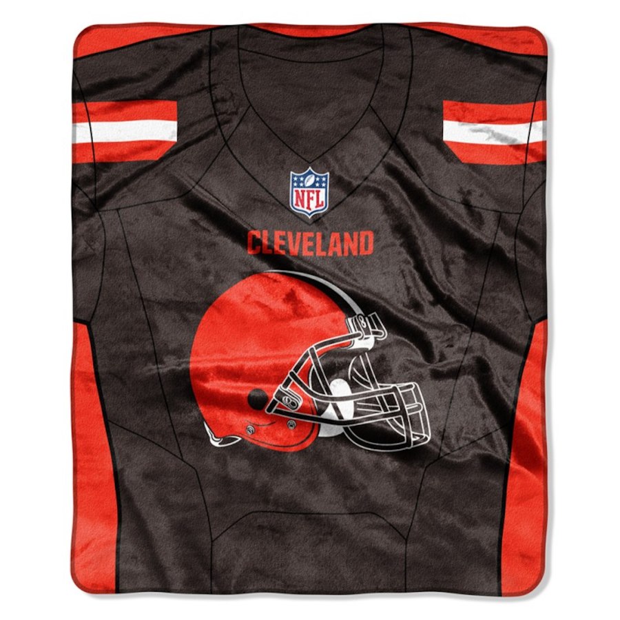 CLEVELAND BROWNS SIGNATURE 50"X60" RASCHEL THROW BLANKET