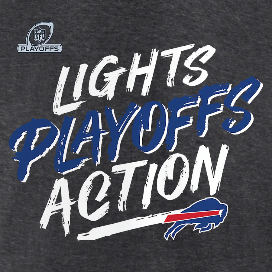 BUFFALO BILLS MEN'S 2021 PLAYOFF BOUND LIGHTS ACTION T-SHIRT