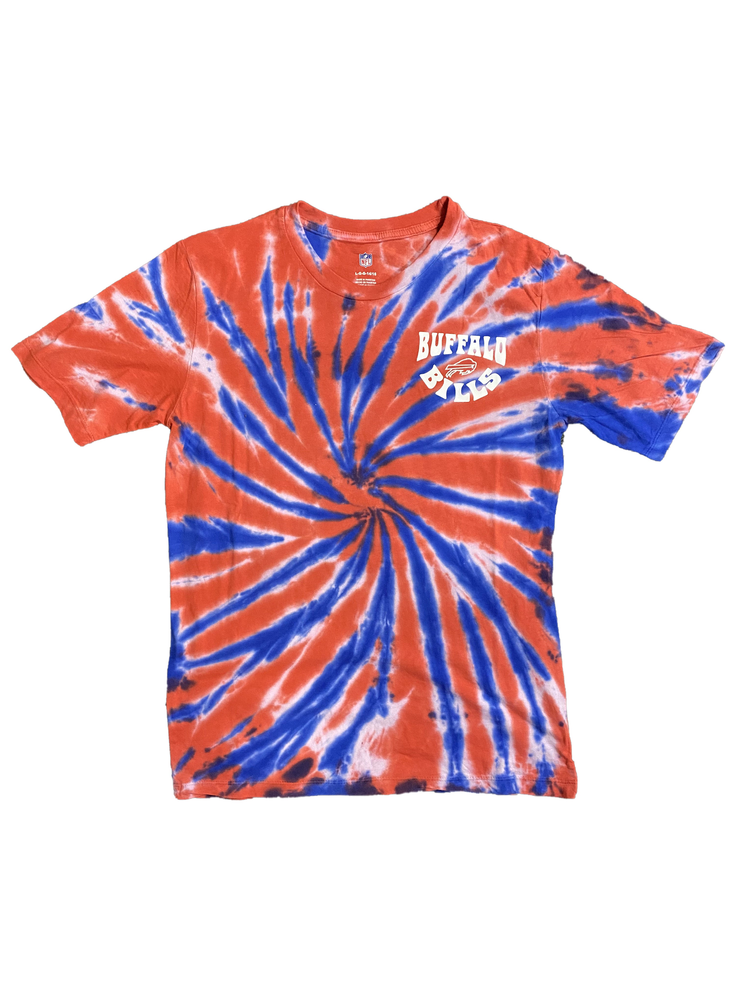 Outerstuff Buffalo Bills Youth Pennant Tie Dye T-Shirt 21 / S