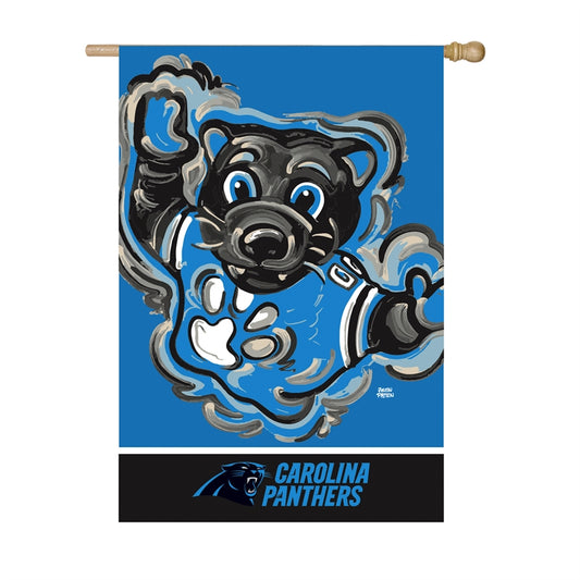 CAROLINA PANTHERS JUSTIN PATTEN SUEDE HOUSE FLAG