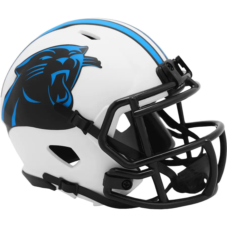 carolina blue football helmets Carolina Panthers Lunar Eclipse Mini Speed