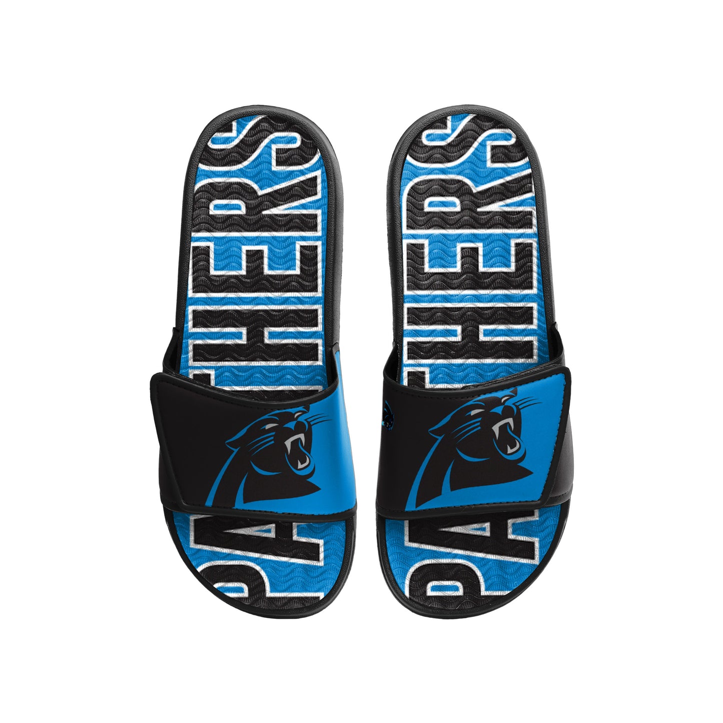CAROLINA PANTHERS MEN'S BIG LOGO GEL SLIDE