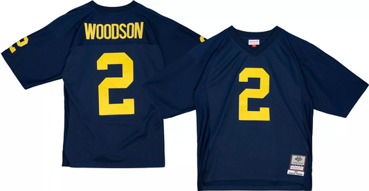 CHARLES WOODSON MICHIGAN WOLVERINES MITCHELL & NESS LEGENDS JERSEY