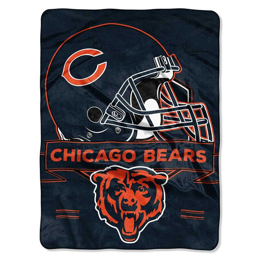 CHICAGO BEARS 60"X80" ROYAL PLUSH RASCHEL BLANKET