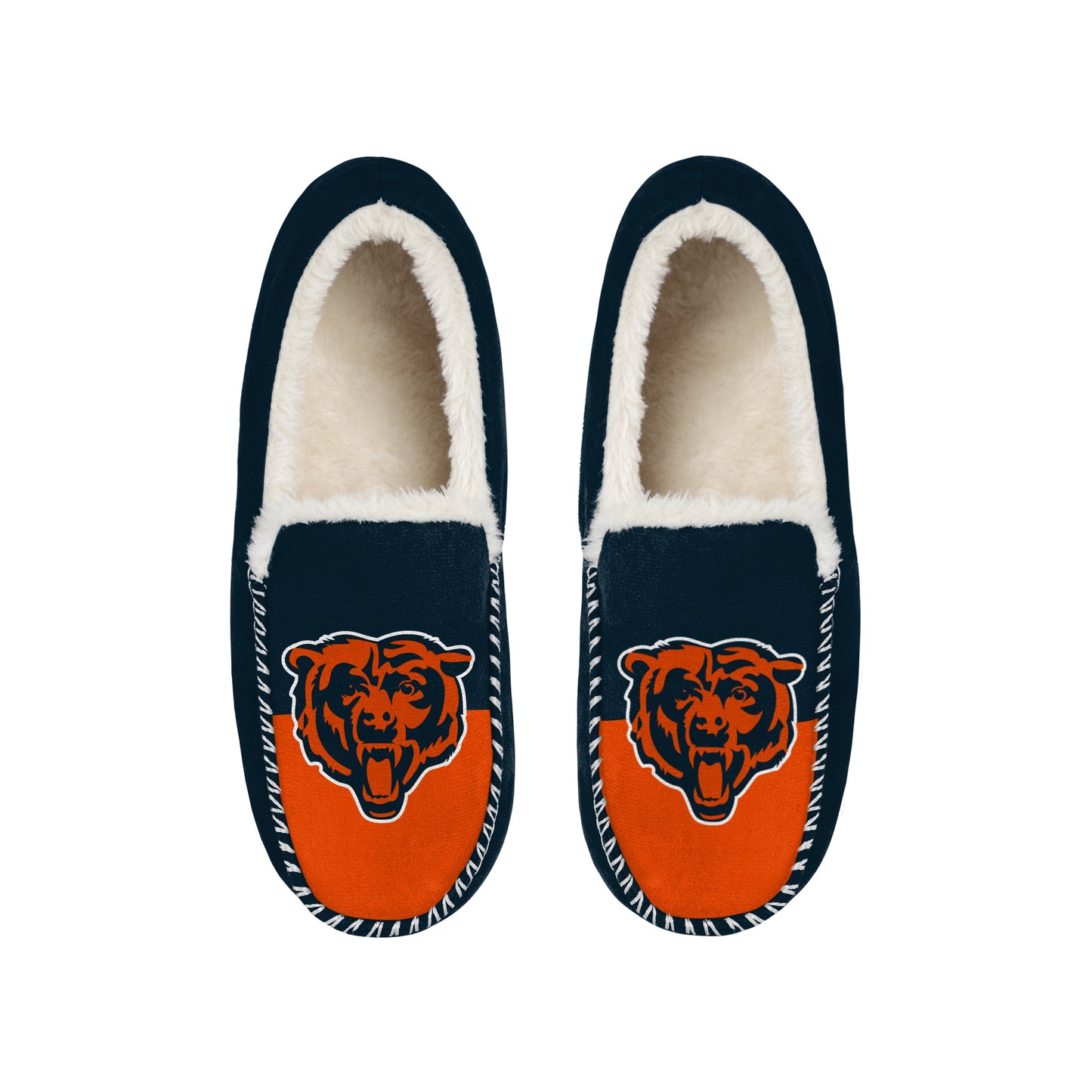 CHICAGO BEARS MEN'S COLOR BLOCK MOCCASINS