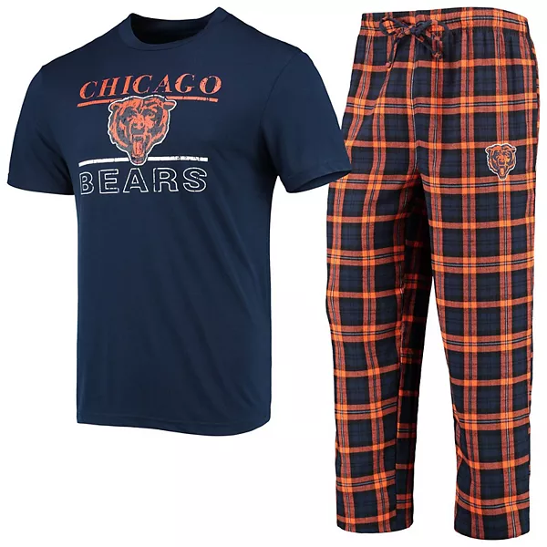 CHICAGO BEARS MEN S LODGE PAJAMA PANT SET